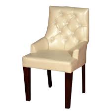 Repairing loose dining chairs yourself. Contemporary White Leather Upholstered Solid Wood Chair
