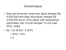 Di dalam ketiga bentuk itu terdapat elastisitas permintaan dan penawaran sebagai unsur. Pertemuan 3 Analisis Elastisitas Ppt Download