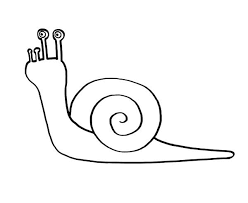Imagen gratis de un caracol con su concha espiral para imprimir y pintar por los niños. La Carrera Del Caracol Dibujo Para Colorear E Imprimir