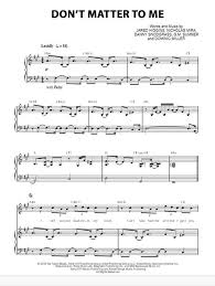 Drake Ft Michael Jackson Don T Matter To Me Sheet Music Notes Chords Sheet Music Notes Music Notes Print Sheet Music