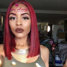 Rouge Bob Perruques Pour Les Femmes Noires Coupe Au Carre Bob Full Lace Bresilienne Vierge Perruque Moyen Partie 130 Densite Droite Avant De Lacet Perruque Court Aliexpress Les mèches noires et rouges sont courtes et se limitent au niveau du cou. rouge bob perruques pour les femmes noires coupe au carre bob full lace bresilienne vierge perruque moyen partie 130 densite droite avant de lacet