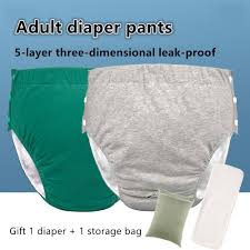 Amazon.com: LAROTSUBA Unisex Reusable Adult Waterproof Cloth Diapers with  Diaper Inserts,Adjustable Incontinence Pocket Diaper with  Snaps,Incontinence ...
