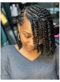 With the recent natural hair movement, there's more and more twisting of the hair. Super Cute Two Strand Twist Naturalhairupdo Natural Hair Twists Hair Twist Styles Flat Twist Hairstyles