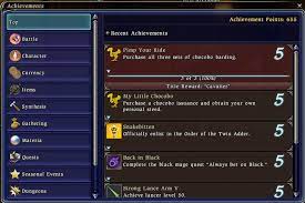 The challenge log contains a list of adventuring objectives across a wide range of categories. Final Fantasy Xiv Achievements Final Fantasy Wiki Fandom