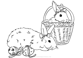 Activitati pentru copii planse de colorat iepurasi de paste Free Bunny Coloring Pages For Kids Coloring Sheets