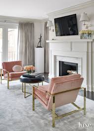 Shop for henry wingback nailhead chair by inspire q classic. Traditional White Bedroom Sitting Area With Vintage Linen Velvet Chairs Luxe Interiors Design