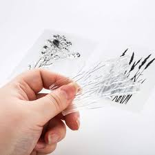 Choose your stamp design on either a wood mount or as a clear stamp. Buy Outus 6 Sheets Silicone Clear Stamps Card Making Clear Stamps With Sunflower Dandelion Lavender Tulips Flowers And Leaves Designs For Card Making And Diy Scrapbooking Online In Indonesia B088b3p7nv
