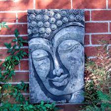 sleeping buddha garden wall plaque art outdoor hanging jasmine plant indoor