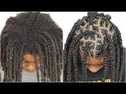 1 1 Year Of New Growth Hair Retwist With No Clips Must See Transformation Youtube How To Retwist Dreads Retwist Dreads Hair Styles
