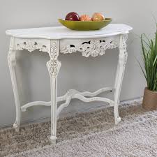 International Caravan Windsor Half Moon Wall Table In Antique White Walmart Com In 2020 Half Moon Console Table Console Table Carved Table