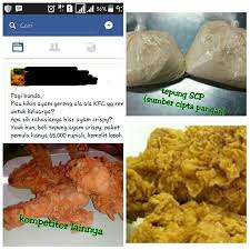 Berbicara ayam goreng tepung, pasti kebanyakan orang akan ingat ayam kfc. Sumber Cipta Pangan Scp Posts Facebook