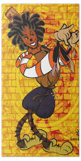 The Scarecrow from The Wiz Beach Towel