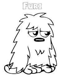 Printable singing monsters coloring pages. Free Monster Coloring Pages For Kids Coloring4free Coloring4free Com