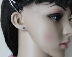 Tiny 4mm Titanium Deep Blue Opal Studs, Hypoallergenic Titanium Post  Earring, Silicone Backs, Ocean Blue Opal Studs, for Sensitive Ears