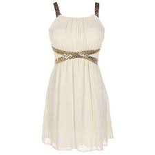 Cream Skater Dress With Sequin Trim Short Cream Dress Sequin Dress Short Dresses
