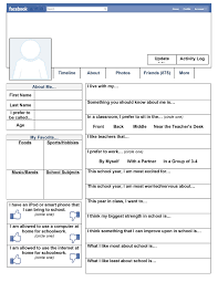 A Free Printable Facebook Page To Use On The First Day Of School To Get To Know Your First Day Of School Activities School Classroom First Day Of School