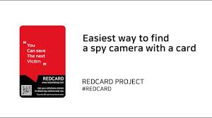 Mobile applications that scan the intensity of. Easiest Way To Find A Spy Camera With The Redcard Indiegogo