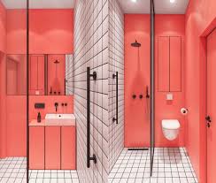 Including a red color theme to your bathroom might seem a bit tricky but with the right design inspiration, this bright color can actually liven up your bath space.we have compiled together a list of top 20 design ideas to include red in your bath decor. 51 Red Bathrooms Design Ideas With Tips To Decorate And Accessorize Yours Download Autocad Blocks Drawings Details 3d Psd