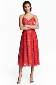 Lace Dress Red Ladies H M Gb Robe Dentelle Idees Vestimentaires H Et M Robe