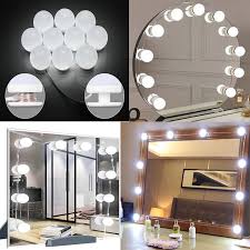 Therefore, you can add additional makeup storage. High Quality 10 Bulbs Vanity Lights For Mirror Hollywood Lighted Makeup Vanity Mirror With Dimmable Lights Stick On Led Light Kit For Vanity Set Plug In Makeup Light Mirror Lamp Kit Lens Cosmetic