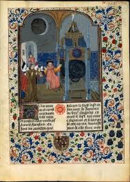 Henri Suso Horloge De Sapience Enluminure Par Le Maitre De Marguerite D York Bruges Vers 1470 1480 Bibliotheq Art Historique Histoire De L Art Enluminure