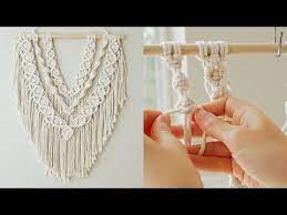 More easy diy macrame projects for beginners. Macrame Wall Hanging Easy Tutorial For Beginners Youtube Macrame Wall Hanging Tutorial Macrame Patterns Tutorials Macrame Wall Hanging Diy