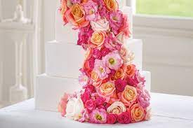 Handmade artificial wedding flowers & bouquets. Wedding Cake Ideas With Real Flowers Interflora