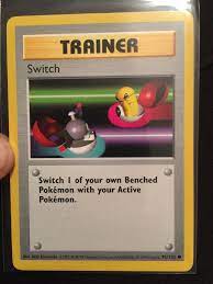 Check spelling or type a new query. Pokemon Card Trainer Switch 95 102 Shadowless Base Set