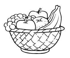 Apples And Other Fruits In The Basket Coloring Page Fruits Drawing Fruit Coloring Pages Fruit Basket Drawing