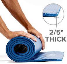 The thickness of 5 mm ensures high padding and ideal comfort during training. Gaiam Essentials Thick Yoga Mat Fitness Exercise Mat With Easy Cinch Yoga Mat Carrier Strap 72 L X 24 W X 2 5 Inch Thick 10mm Buy Online At Best Price In Uae Amazon Ae