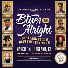 🎤 Oakland, the Blues is coming your way! Join us at the Paramount Theatre  of the Arts