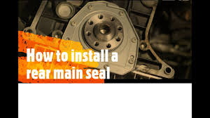 How To Install A Tsi Rear Main Seal Youtube