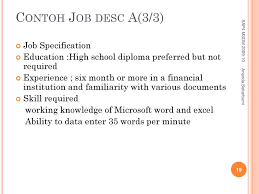Job deskripsi / job description admin : Staffing Analisa Pekerjaan Dan Deskripsi Jabatan Ppt Download