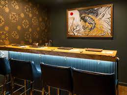 There S A Sushi Speakeasy And A Sake Vending Machine Inside This Hotel Room Sushi Bar Speakeasy Hotels Room
