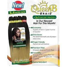 Kids braids w/weave at end. Queen B 4x Multi Pack 60 Inch Beauty Nation