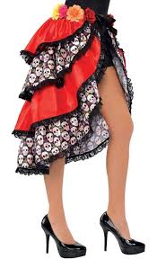 Day Of The Dead Tie On Bustle Party City Day Of The Dead Costume Dress Day Of Dead Costume Day Of The Dead