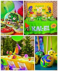 Our friends over at oriental trading have what may be the world's coolest selection of zombie party decorations.we've rounded some of them up here, but there are so many it will make your head swim. Plants Vs Zombies Themed Birthday Party Zombie Birthday Parties Zombie Party Zombie Birthday