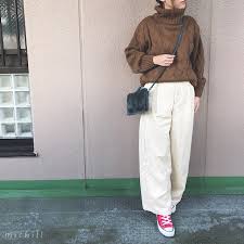 低身長さんにこそオススメしたい guコーデュロイワイドパンツの魅力に迫る michill ミチル パンツ コーデュロイパンツ コーデ ワイドパンツ