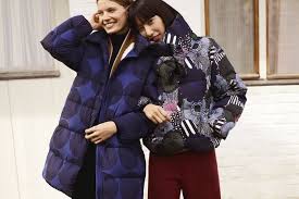 This Uniqlo X Marimekko Puffer Cocoon Coat Looks Like A Work Of Art Cocoon Coat Uniqlo Marimekko