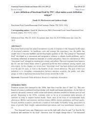 How to use publication in a sentence. Pdf A New Definition Of Functional Food By Ffc What Makes A New Definition Unique