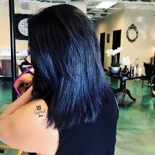 Blue Black Hair Color Medium Length Haircut Hair Color For Black Hair Medium Hair Color Blue Black Hair