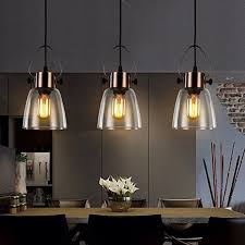 Mstar Retro Industrial Pendelleuchte Mit Glas Lampenschirm Vintage Kupfer Metall Hangeleuchte E27 40w E Esstisch Beleuchtung Lampen Esszimmer Lampen Wohnzimmer