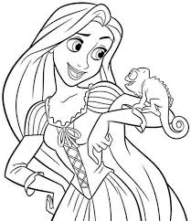 This website brings you numerous disney princess coloring pages that allow your kids to explore their creativity while indulging in his or her favorite fairy tale fantasies. Disney Princess Coloring Pages Rapunzel Tangled Free Colouring Print Printable Easy Tower Page And Pictures To Mother Gothel Oguchionyewu