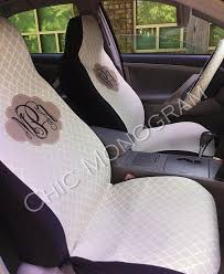 Monogrammed Car Seat Covers Front Seat Covers Custom Steering Wheel Cover Monogram Personalized Seat Cover Car Be Car Seats Car Accessories Car Seat Cover Sets