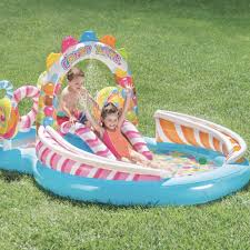 Aire De Jeux Gonflable Royaume Des Bonbons Intex