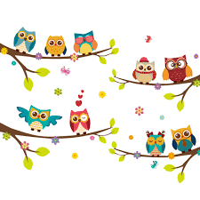 Good night sleepy tight baby owl. Aihome Wall Sticker Tree Owl Bird Pattern Wall Decal Child Room Nursery Baby Boy Girl Bedroom Walmart Canada