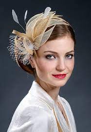 Beige Champagne Gold And Gold Fascinator Hat For By Margeiilane Gold Fascinator Wedding Hats Fascinator Hats