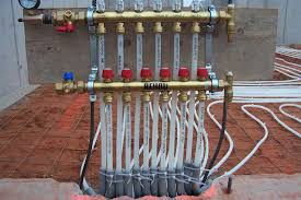Manifold With Conduit Protected Pex Radiant Floor Heating Radiant Heat Pex Plumbing