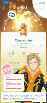 Today pokémon go officially announces lucky pokémon! Lucky Purified Charmander Thesilphroad