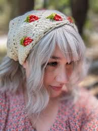 Strawberry Kerchief Crochet Pattern